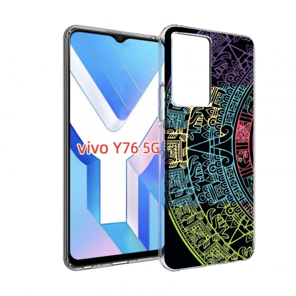 

Чехол MyPads орнамент полукруга для Vivo Y76 5G, Прозрачный, Tocco