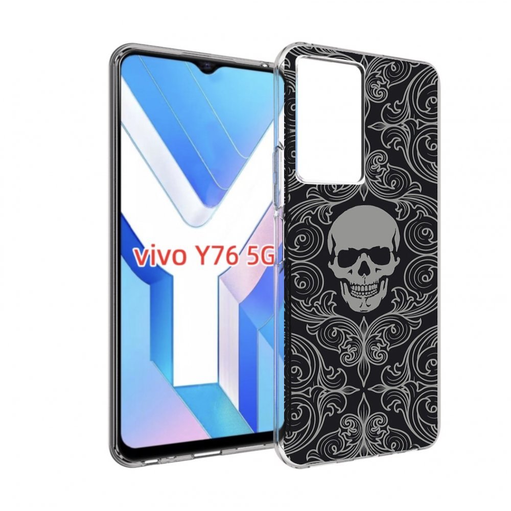 

Чехол MyPads орнамент-черепов для Vivo Y76 5G, Прозрачный, Tocco