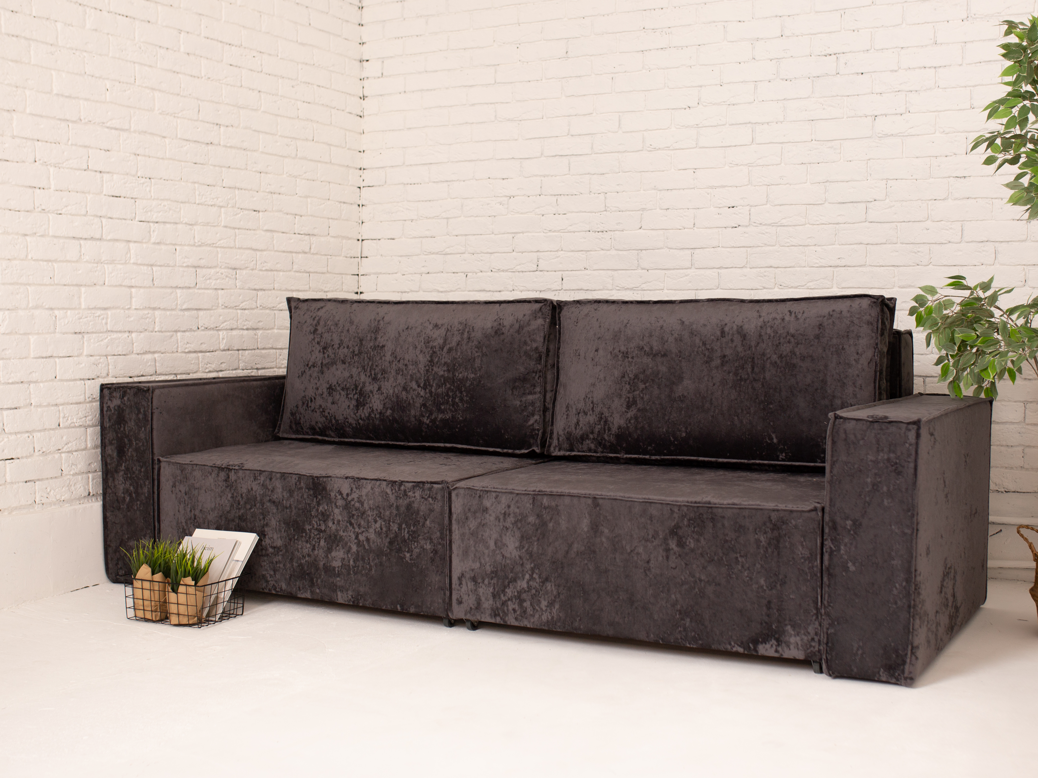 Диван MF-SOFA Лофт, 240х105х80, микровелюр OWN 23