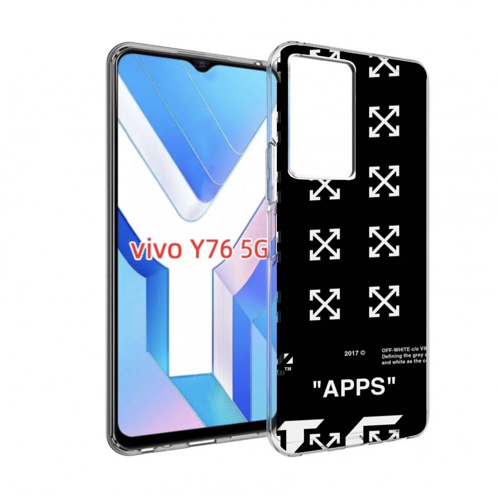 

Чехол MyPads оф-вайт-значки для Vivo Y76 5G, Прозрачный, Tocco