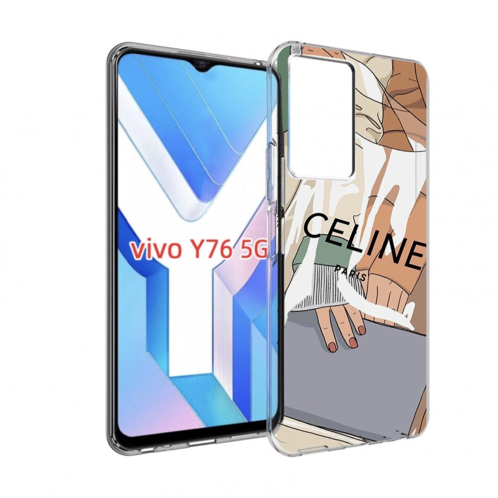 

Чехол MyPads пакет-келин-париж женский для Vivo Y76 5G, Прозрачный, Tocco