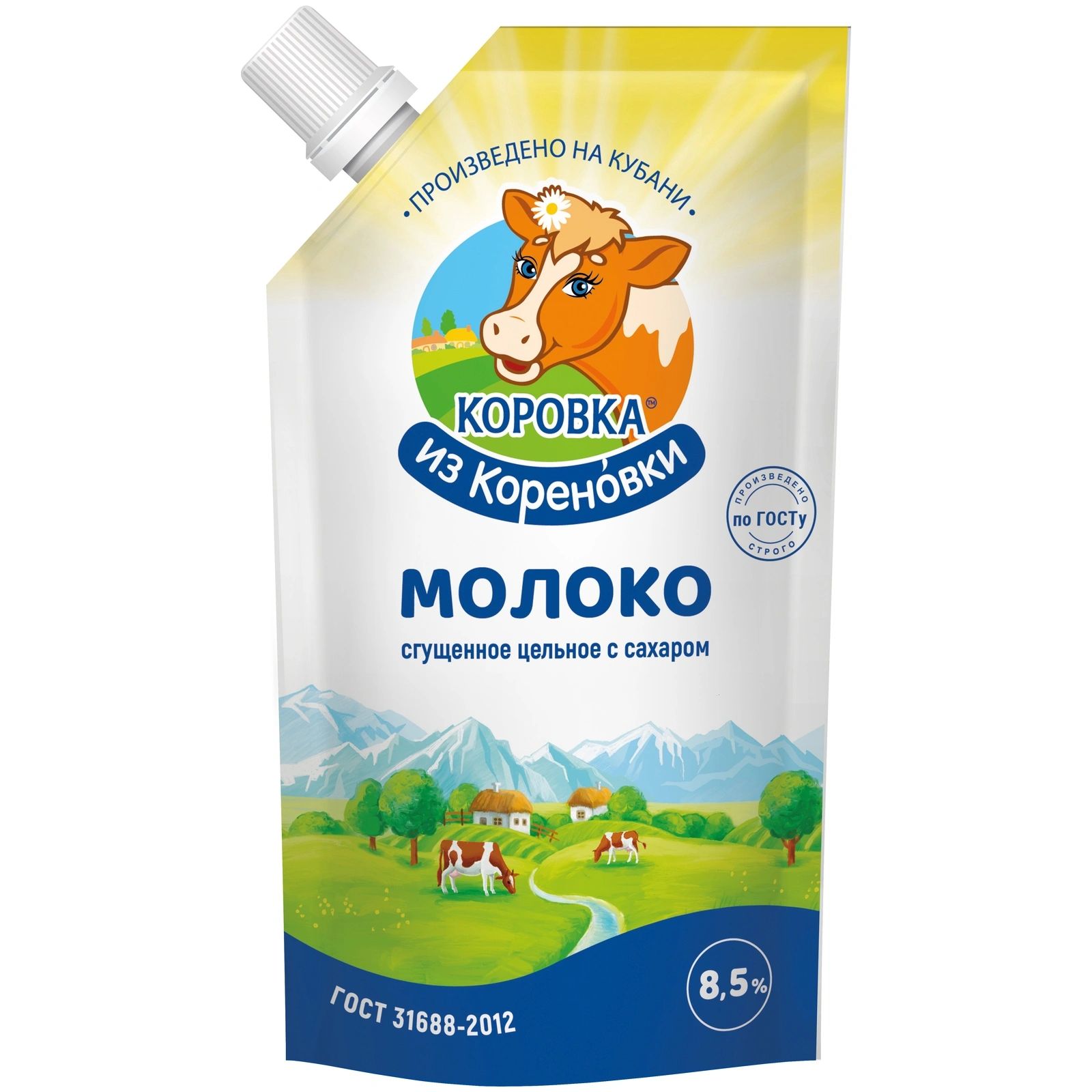 Молоко сгущенное Коровка из Кореновки цельное с сахаром 8,5% 3,8 кг