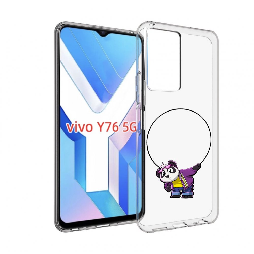 

Чехол MyPads панда-с-обручем для Vivo Y76 5G, Прозрачный, Tocco