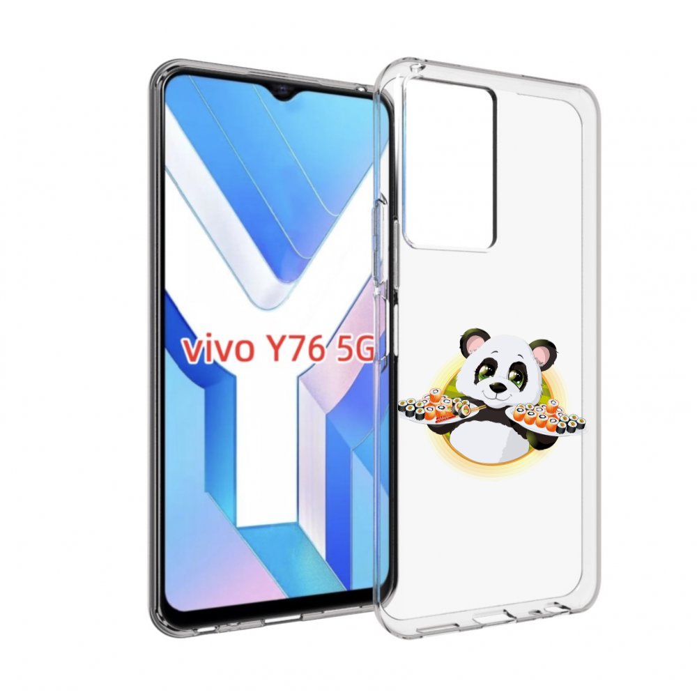 

Чехол MyPads панда-с-суши для Vivo Y76 5G, Прозрачный, Tocco