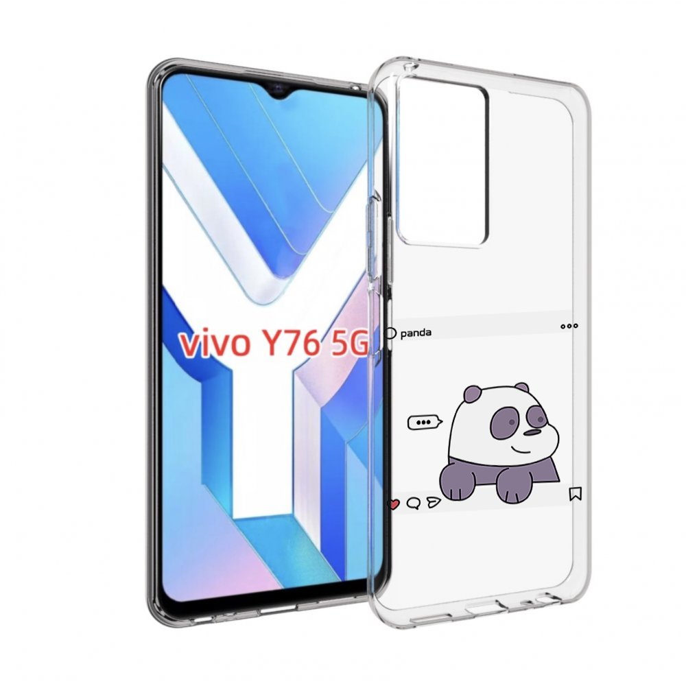

Чехол MyPads пандочка-фотка для Vivo Y76 5G, Прозрачный, Tocco