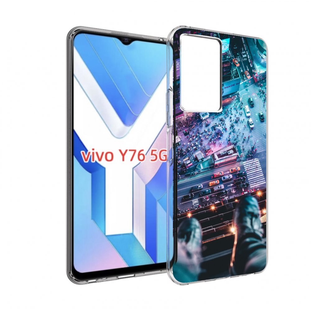 

Чехол MyPads парень на крыше для Vivo Y76 5G, Прозрачный, Tocco