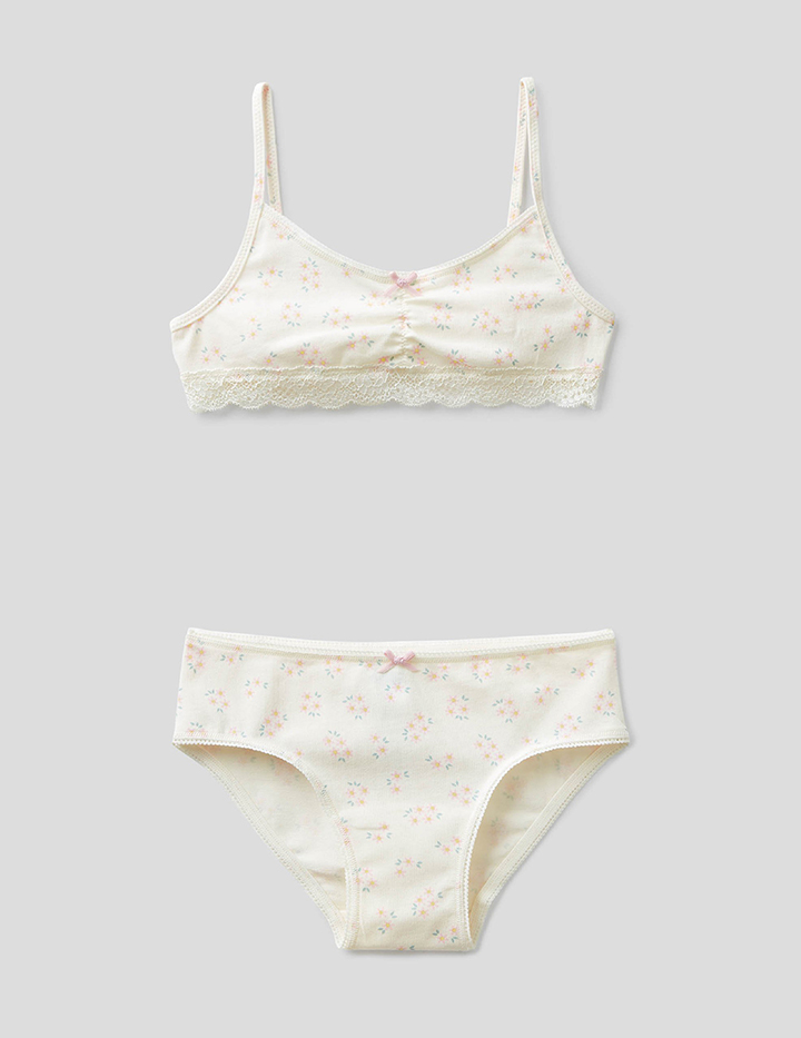 

Комплект нижнего белья для девочек Benetton цв. бежевый р.140, 21A_3YFY0K190