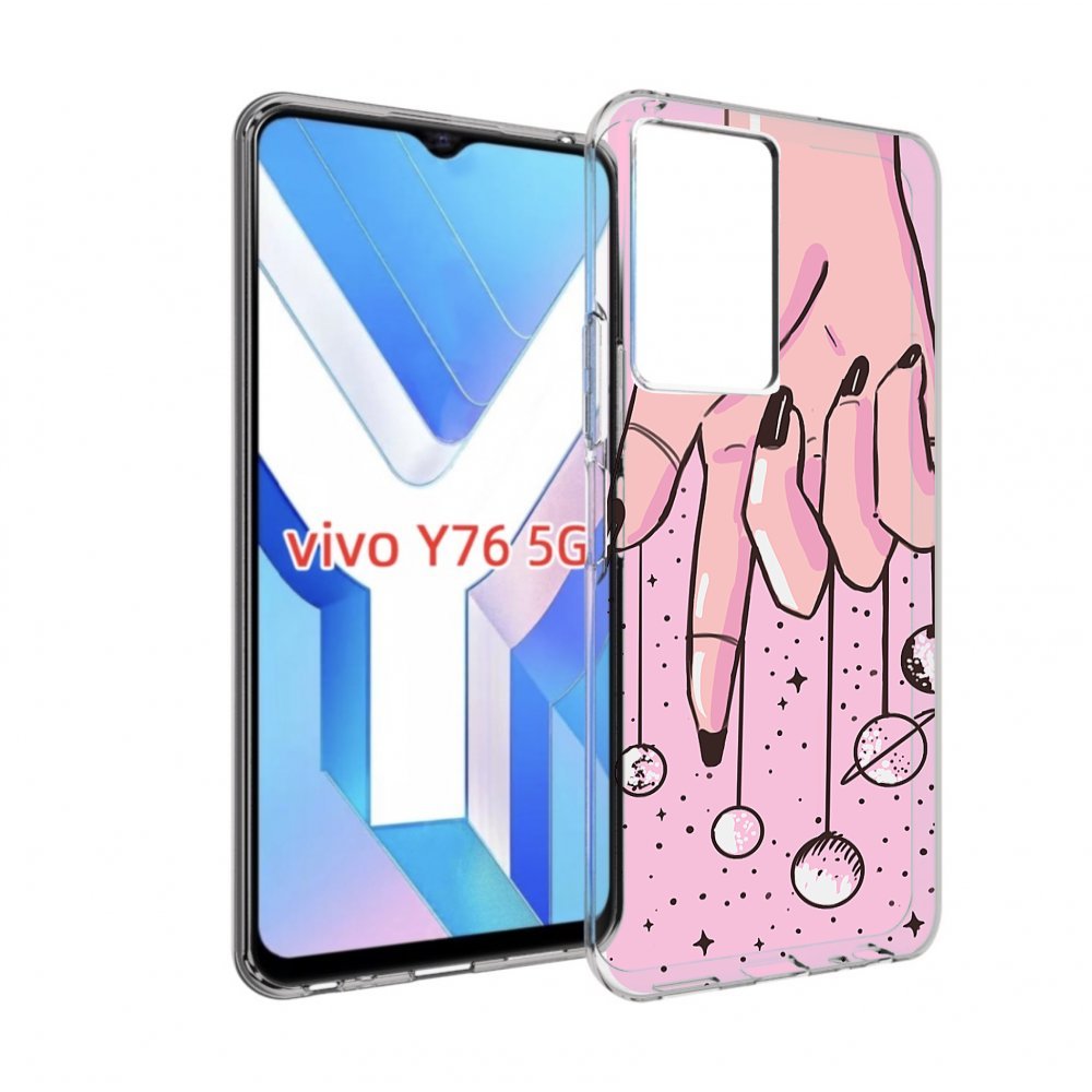 

Чехол MyPads планеты-на-пальцах для Vivo Y76 5G, Прозрачный, Tocco