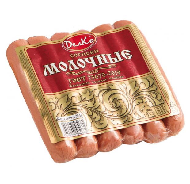 

Сосиски ДелКо Нежные 380 г