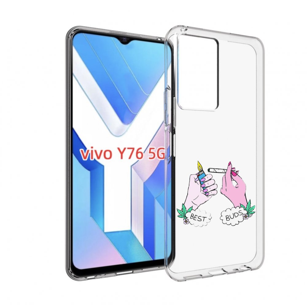 

Чехол MyPads плохие руки женский для Vivo Y76 5G, Прозрачный, Tocco