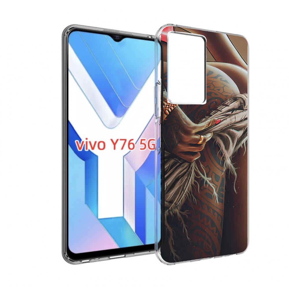 

Чехол MyPads полуголая девушка фотография женский для Vivo Y76 5G, Прозрачный, Tocco