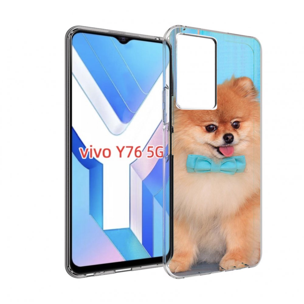 

Чехол MyPads померанскии шпиц для Vivo Y76 5G, Прозрачный, Tocco