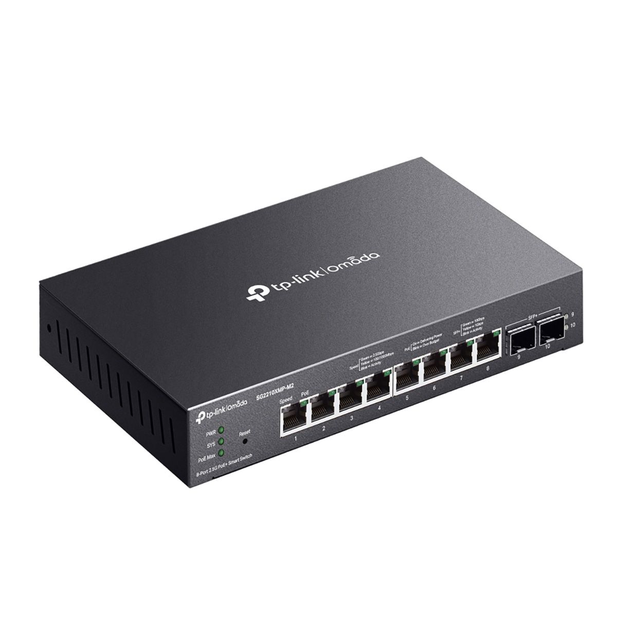 

Коммутатор TP-Link SG2210XMP-M2 SG2210XMP-M2 черный, SG2210XMP-M2