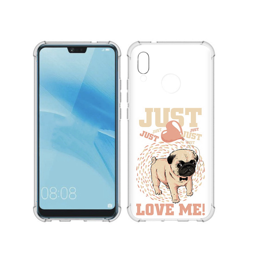 

Чехол MyPads Tocco для Huawei P20 Lite Люби меня (PT130405.51.109), Прозрачный, Tocco