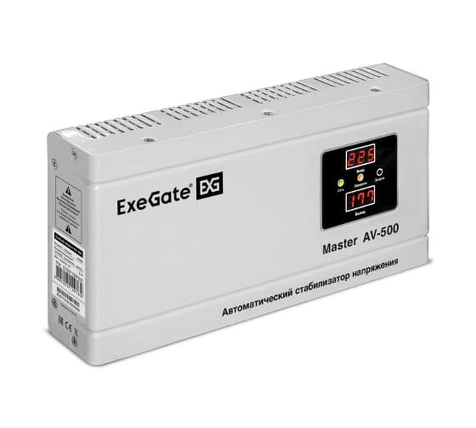 фото Exegate ex291736rus стабилизатор напряжения exegate master av-500 (500ва, 140-260в, цифр.