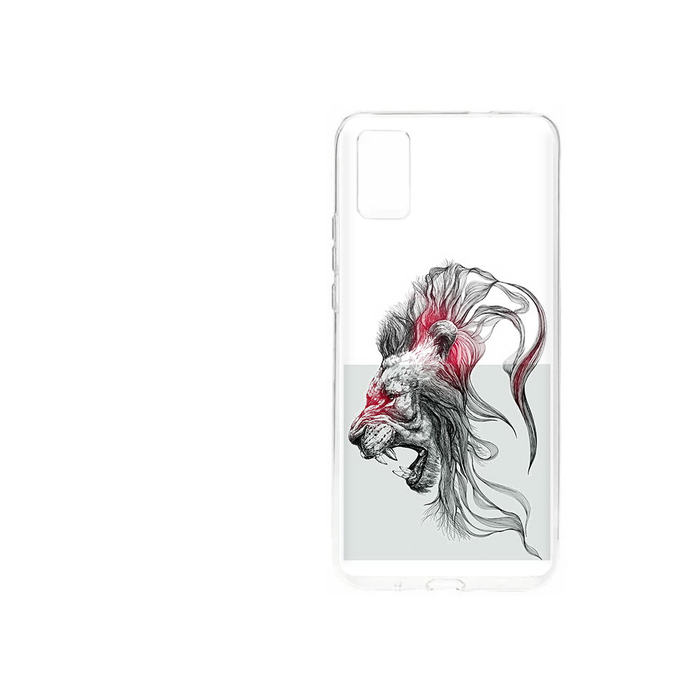 

Чехол MyPads Tocco для ZTE Blade A31 (2021) разъяренный лев (PT226942.465.576), Прозрачный, Tocco