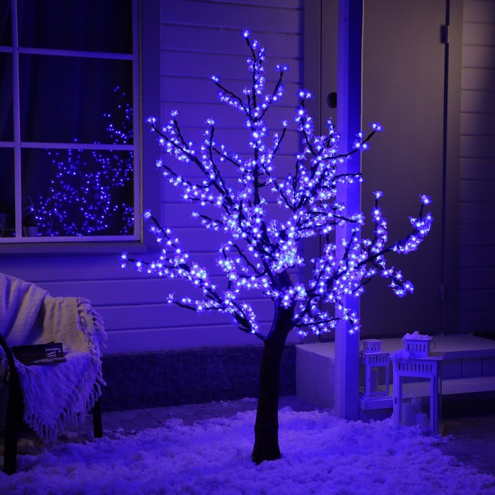 

Световое дерево Luazon Lighting Сакура 2317287 синий, Сакура