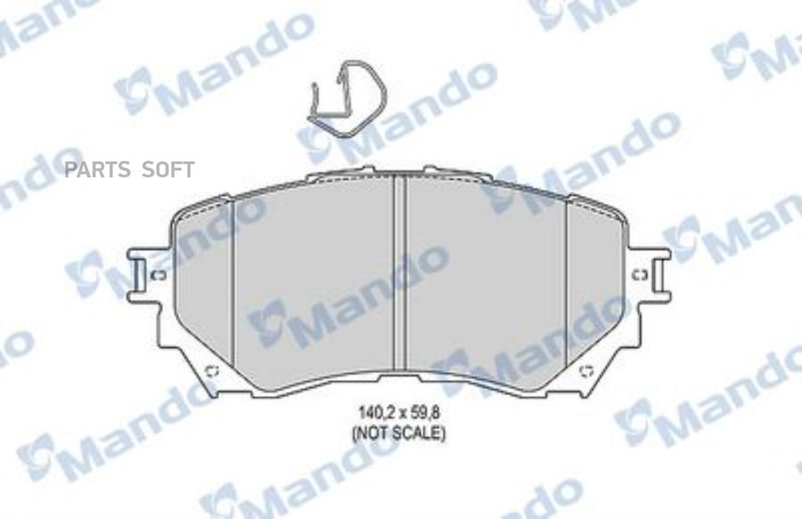 

Тормозные колодки Mando MBF015646