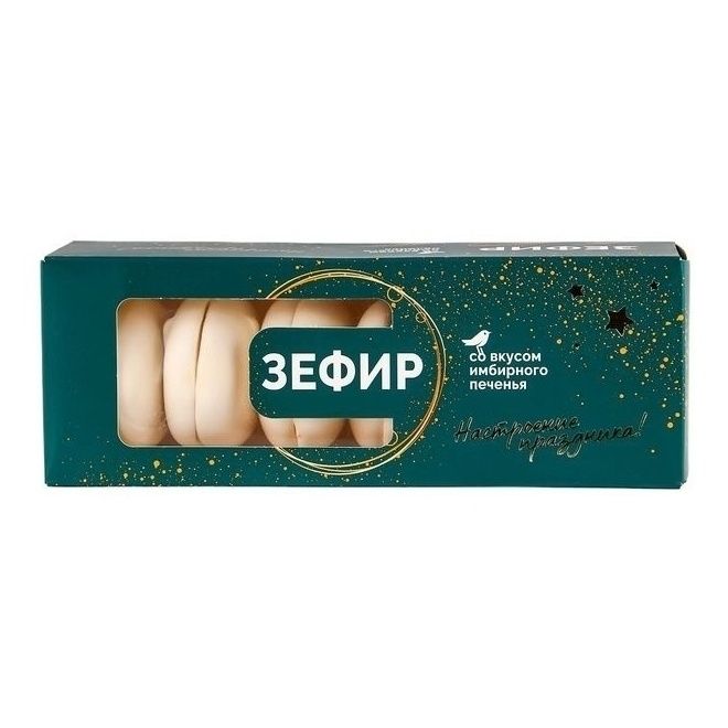 Зефир АШАН Красная птица со вкусом имбирного печенья 210 г