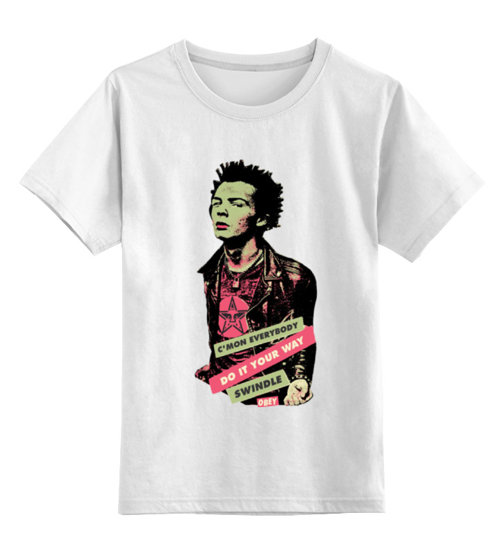 

Футболка детская Printio Sid vicious цв. белый р. 140, Sid vicious