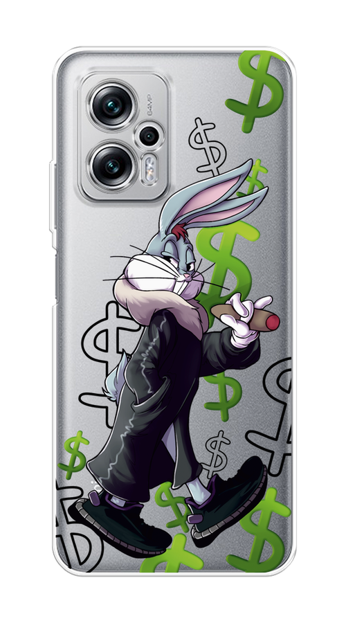 

Чехол на Poco X4 GT/Redmi Note 11T Pro/11T Pro Plus "Rich Bugs Bunny", Зеленый;черный;голубой, 315550-6