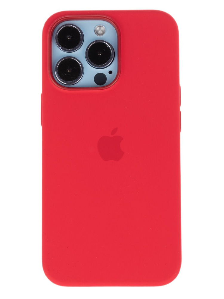 

Чехол Apple iPhone 13 Pro Max MagSafe Silicone Case (закрытый низ) (красный)