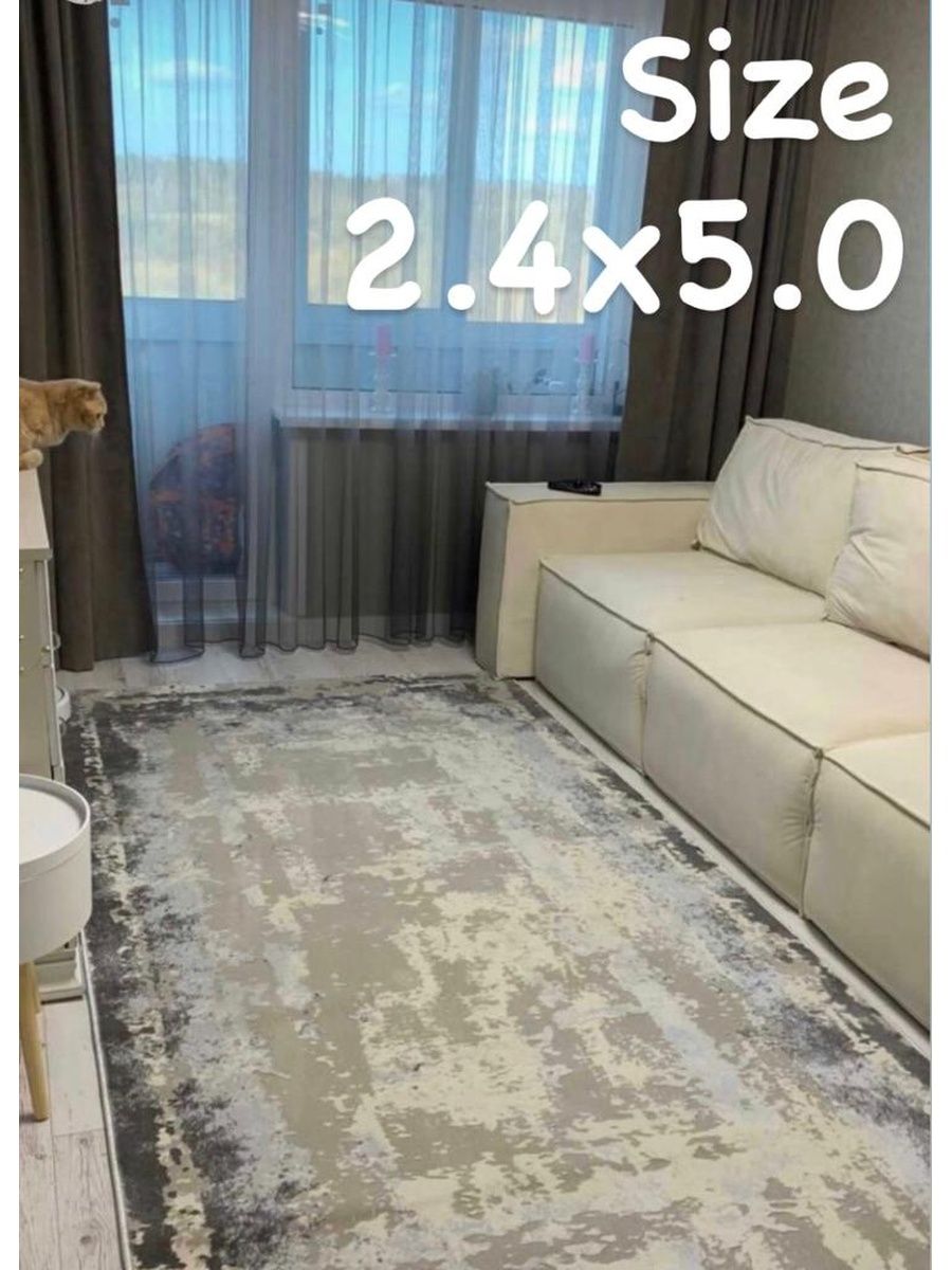 

Ковер Laxmi LA16 gray 240x500, LA16