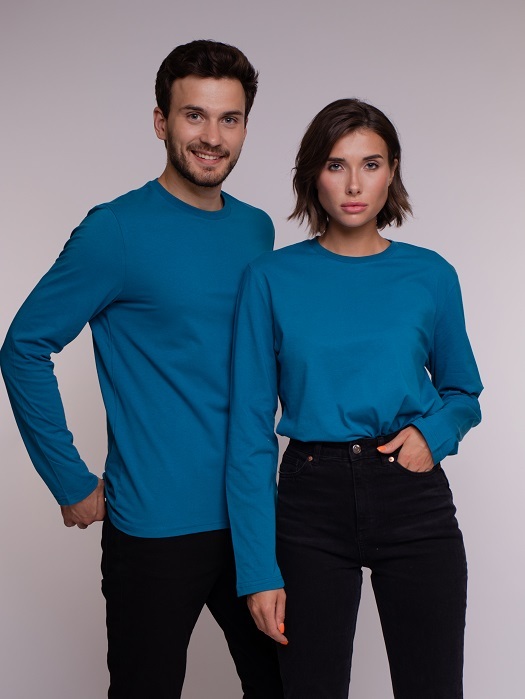 

Лонгслив унисекс Uzcotton UZ-M-L синий 44-46\S, UZ-M-L