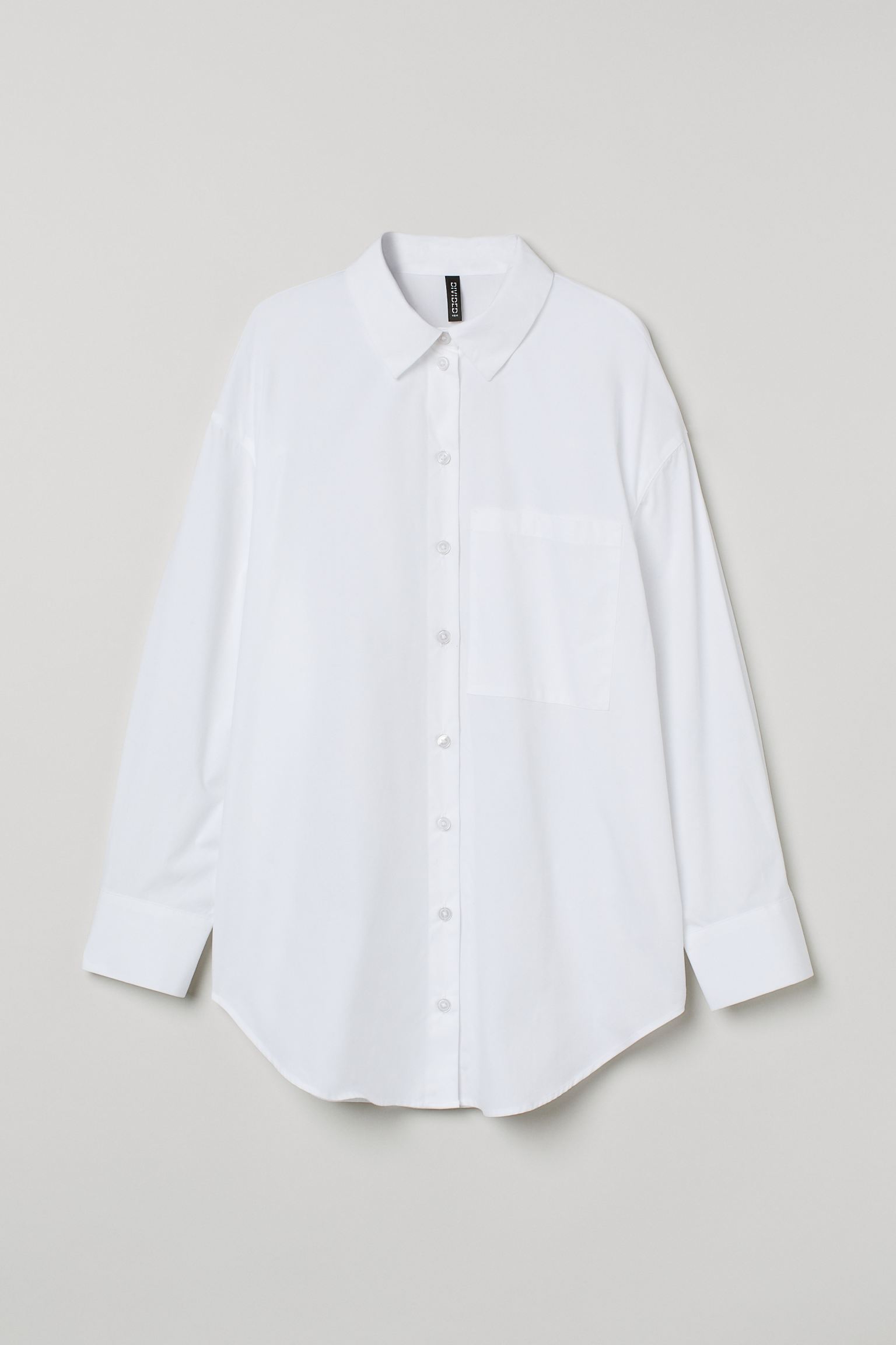 

Рубашка женская H&M 1003368001 белая XL, Белый, 1003368