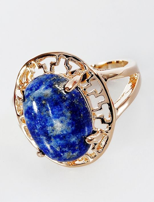 

Кольцо из бижутерного сплава р.  Lotus Jewelry 897R-07La, лазурит, 897R-07La
