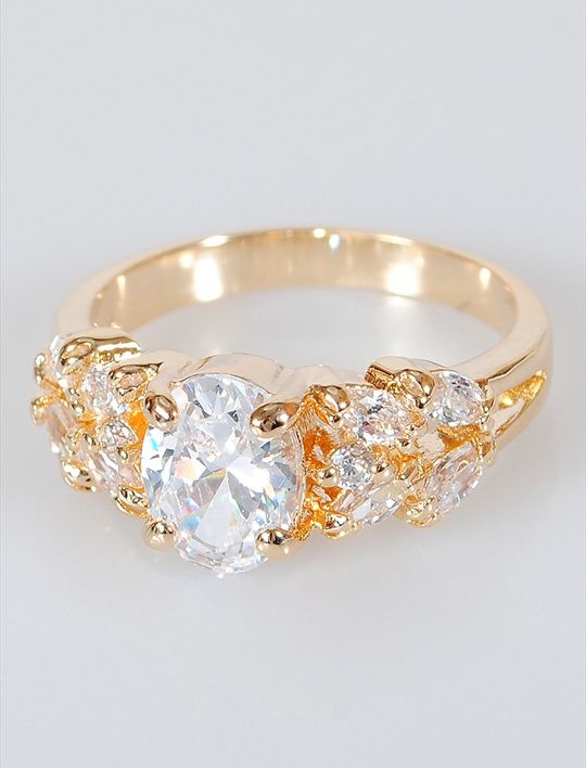 

Кольцо из бижутерного сплава р. 17 Lotus Jewelry 43R-29wz, хрусталь/циркон, 43R-29wz
