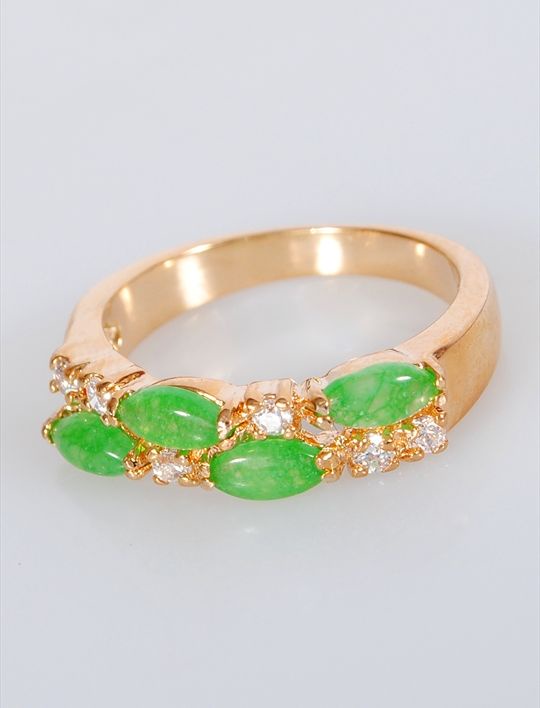 

Кольцо из бижутерного сплава р. 17 Lotus Jewelry 43R-32ch, хризопраз/циркон, 43R-32ch