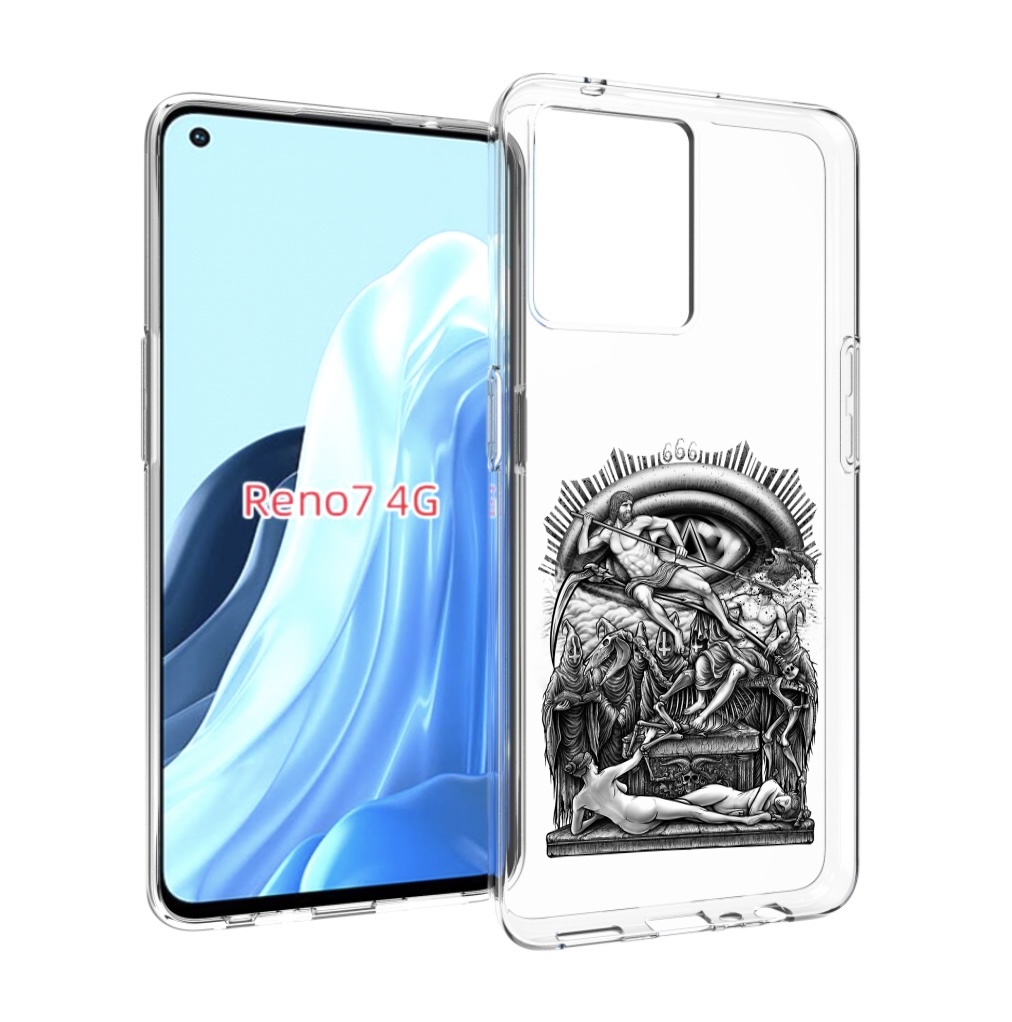 

Чехол MyPads оракул черно белый для OPPO RENO 7 4G, Прозрачный, Tocco