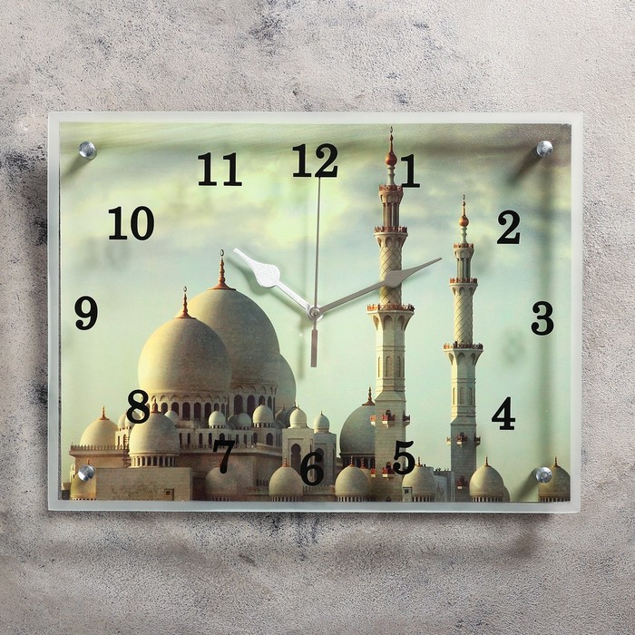 фото Часы настенные, серия: разное, "мусульманские", 30х40 см сюжет