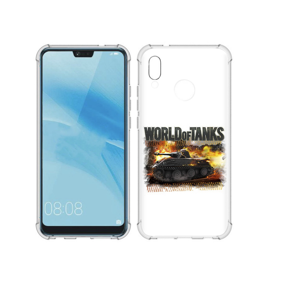 

Чехол MyPads Tocco для Huawei P20 Lite Мир танков-2 (PT130405.51.118), Прозрачный, Tocco