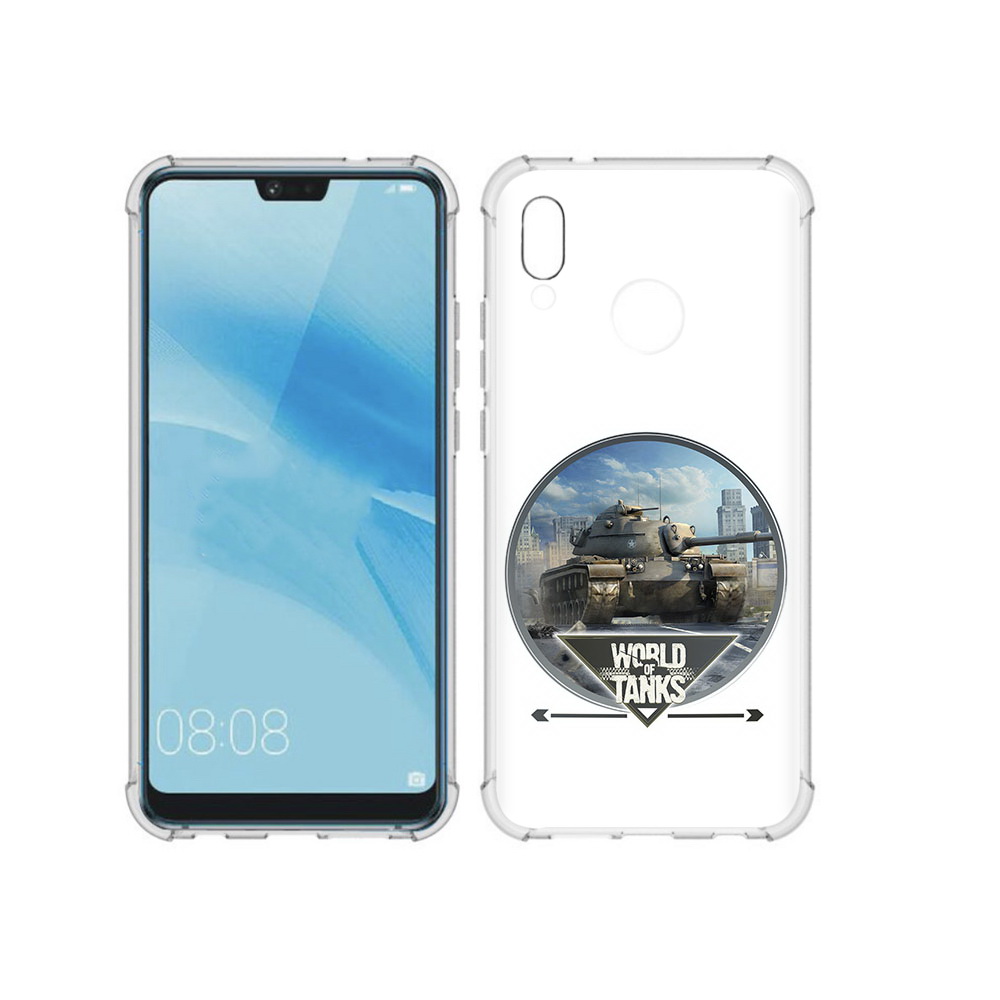 

Чехол MyPads Tocco для Huawei P20 Lite Мир танков (PT130405.51.119), Прозрачный, Tocco