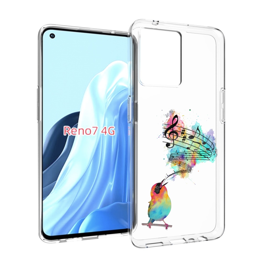 

Чехол MyPads певчая птичка для OPPO RENO 7 4G, Прозрачный, Tocco