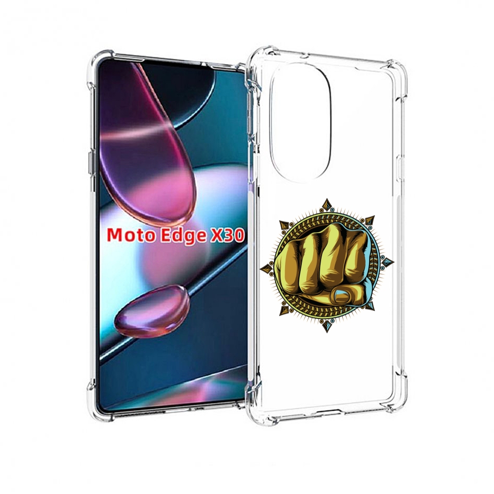 

Чехол MyPads кулак для Motorola Moto Edge X30, Прозрачный, Tocco