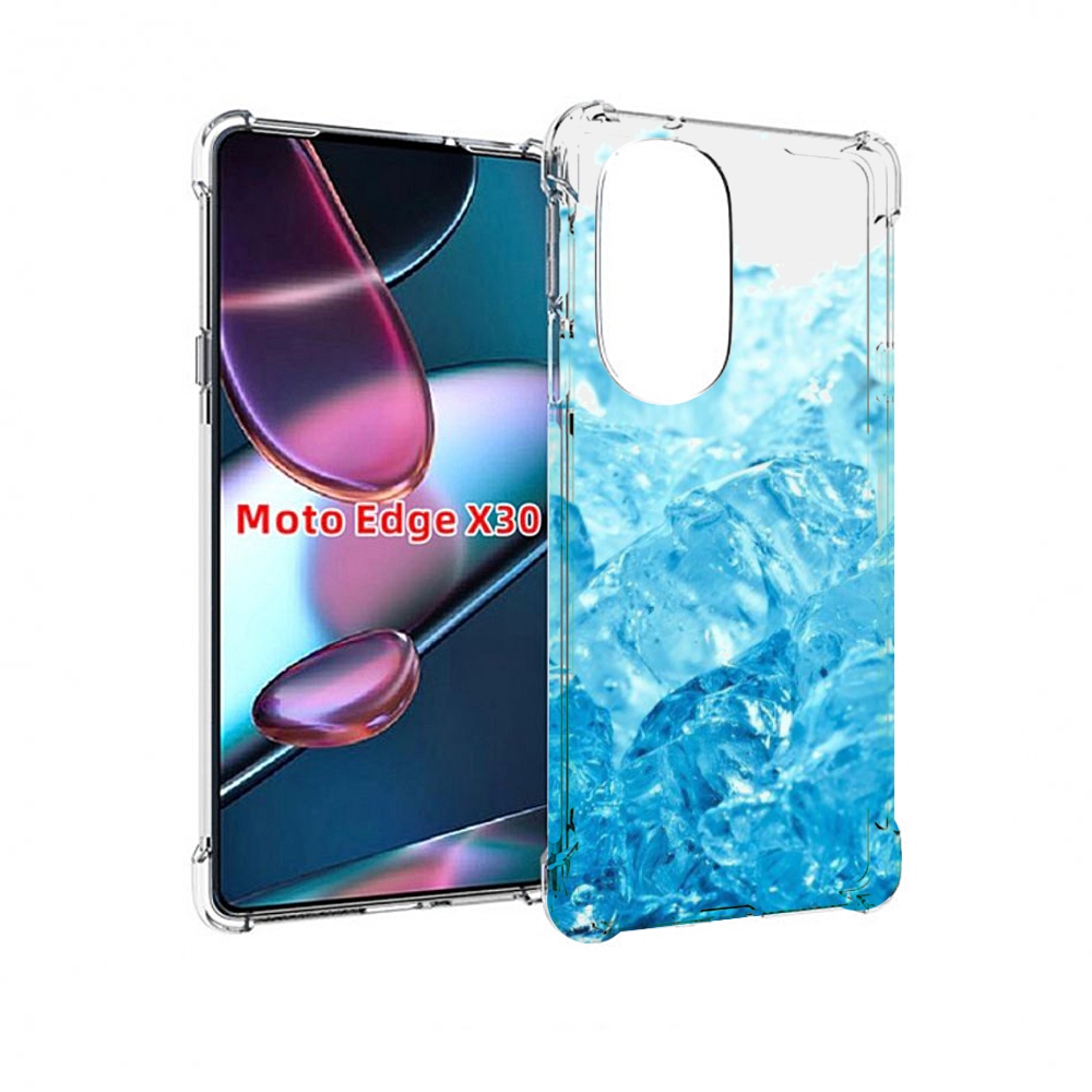 

Чехол MyPads кусочки-льда для Motorola Moto Edge X30, Прозрачный, Tocco