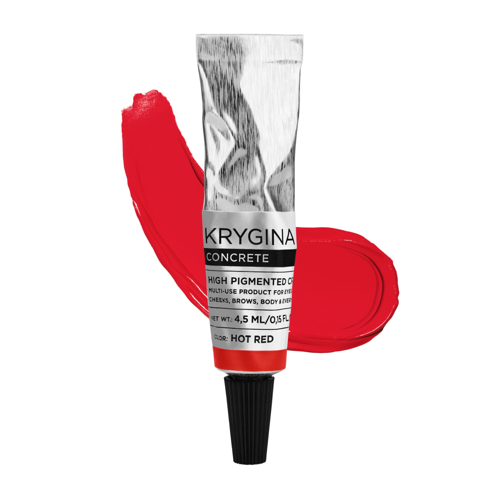Кремовый пигмент Krygina Cosmetics Concrete Hot Red кремовый пигмент krygina cosmetics concrete taupe