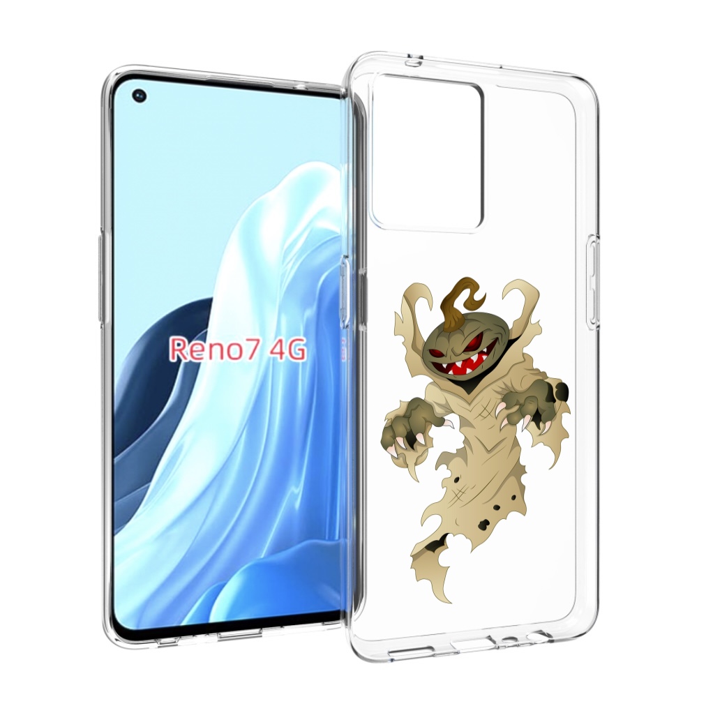 

Чехол MyPads призрак хэллоуина для OPPO RENO 7 4G, Прозрачный, Tocco