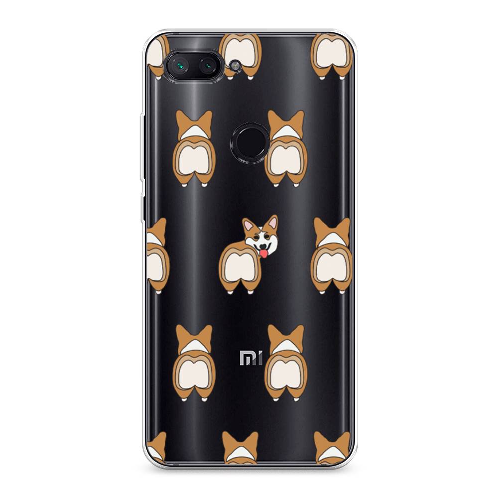

Чехол Awog на Xiaomi Mi 8 Lite "Милый корги фон", Разноцветный, 34550-2