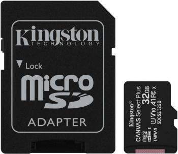 Флеш карта microSDHC 32Gb Class10 Kingston SDCS232GB Canvas Select Plus adapter 69900₽