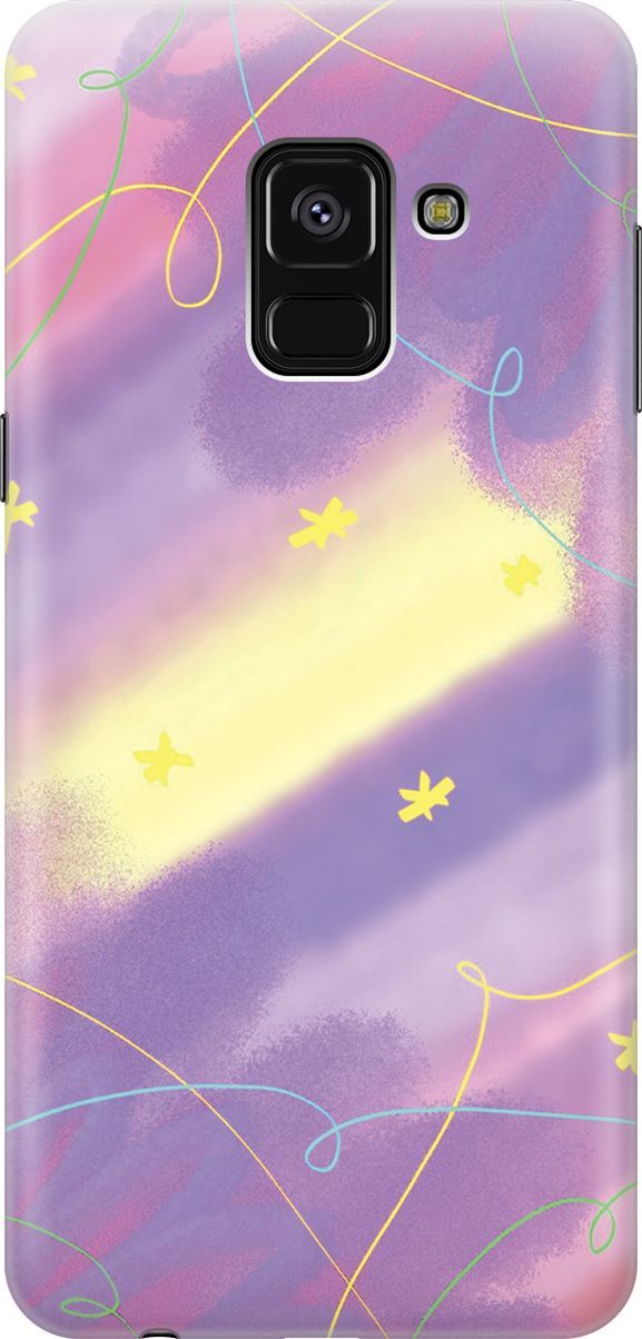 

Чехол на Samsung Galaxy A8+ (2018) с принтом "Сиреневые сны", Желтый;фиолетовый, 7220
