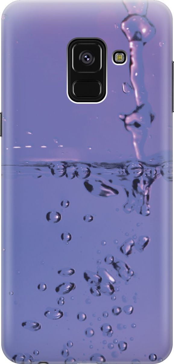

Чехол на Samsung Galaxy A8+ (2018) с принтом "Капли на сиреневом", Синий;фиолетовый, 7221