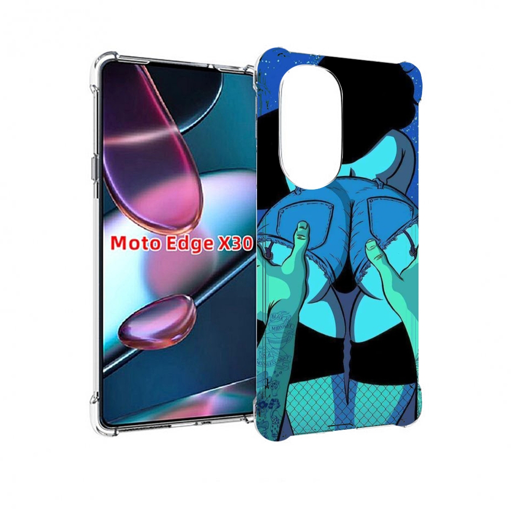 

Чехол MyPads любитель потрогать для Motorola Moto Edge X30, Прозрачный, Tocco