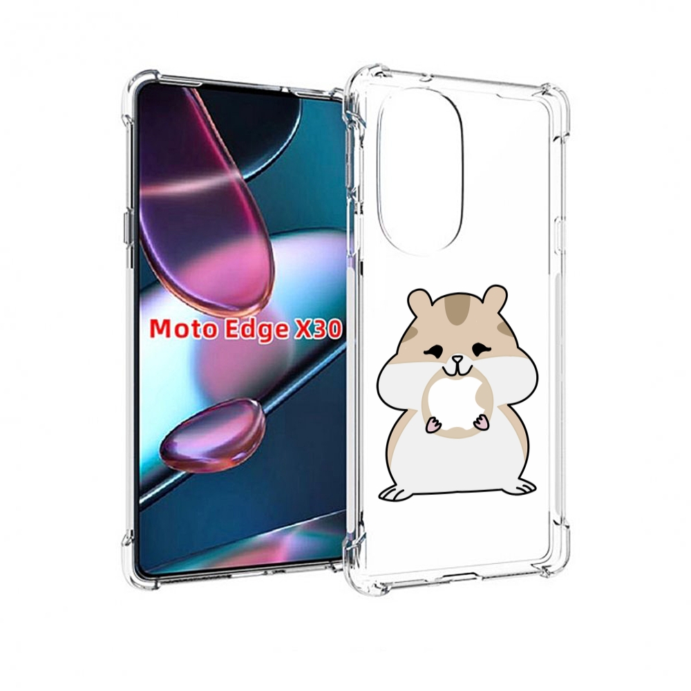 

Чехол MyPads любитель-яблок детский для Motorola Moto Edge X30, Прозрачный, Tocco