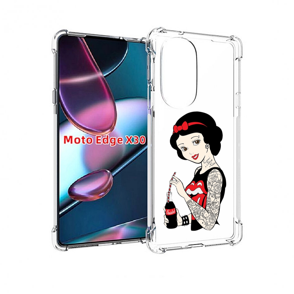 

Чехол MyPads любительница-колы женский для Motorola Moto Edge X30, Прозрачный, Tocco