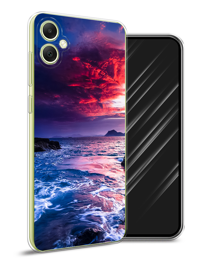 

Чехол Awog на Samsung Galaxy A05 "Волны 1", Розовый;синий, 2108750-1