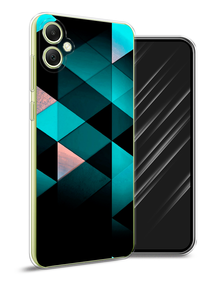 

Чехол Awog на Samsung Galaxy A05 "Геометрия 16", Бирюзовый;черный, 2108750-1